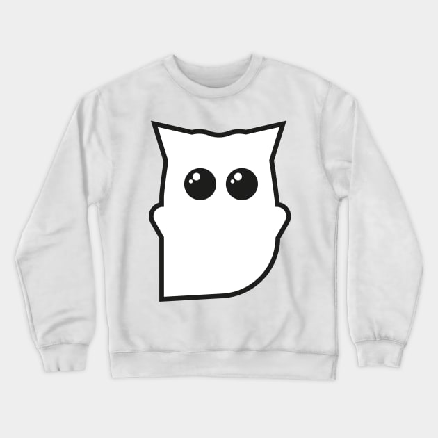 Ghost Cat Crewneck Sweatshirt by jefvr